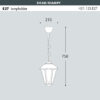 SICAR-GIAMPY Hanging Light Sizes
