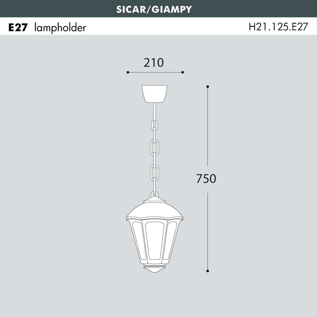 SICAR-GIAMPY Hanging Light Sizes