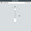 SICAR-ROBY Hanging Light Sizes