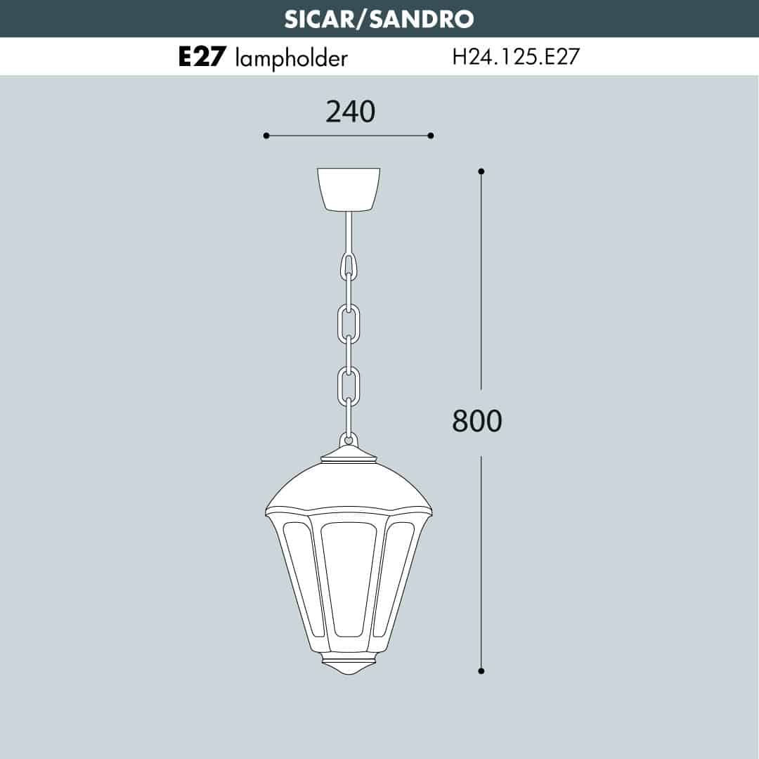 SICAR-SANDRO Hanging Light Sizes
