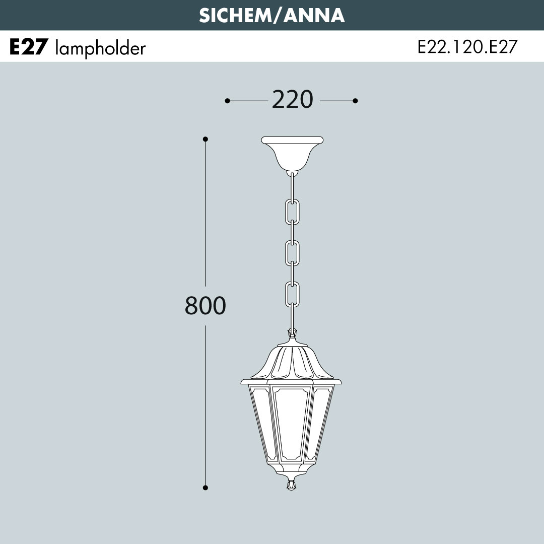 SICHEM-ANNA Hanging Lantern Sizes